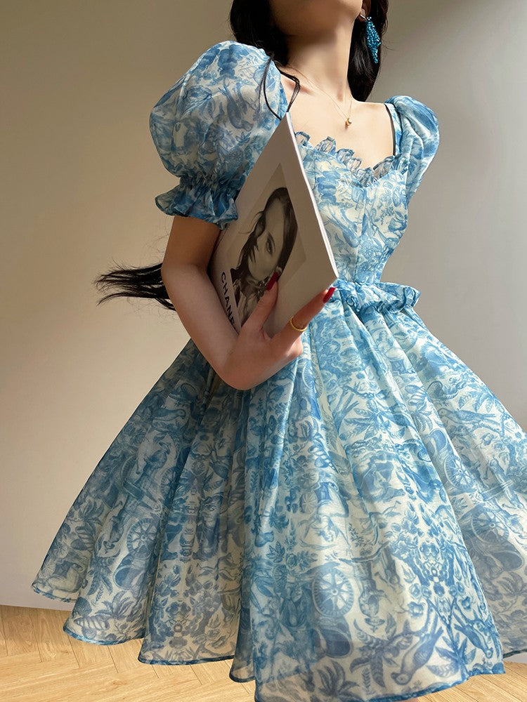 Aconiconi｜Blue Ocean Whisper fairy Dress