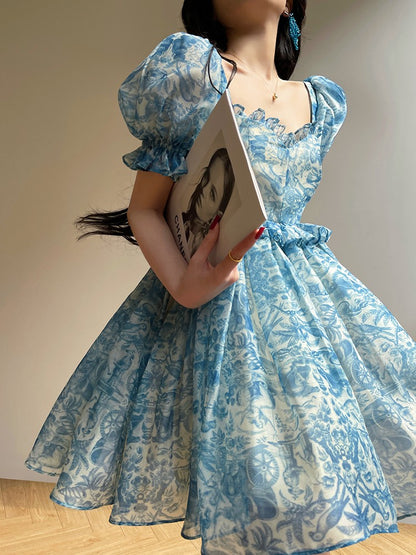 Aconiconi｜Blue Ocean Whisper fairy Dress