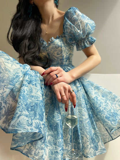 Aconiconi｜Blue Ocean Whisper fairy Dress