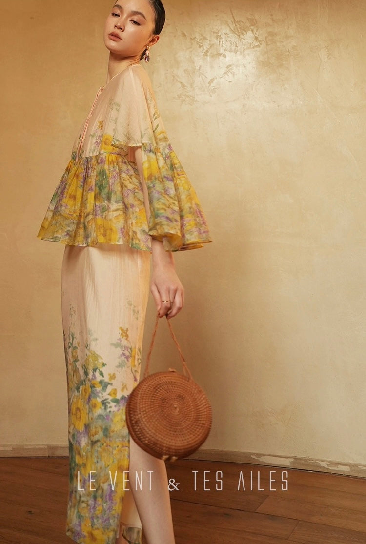 LE VENT & TES AILES | Amber Bloom Dress Set