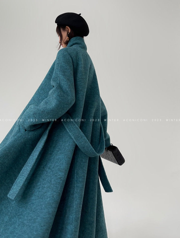 Aconiconi｜Lanyu Bay Long Wool Coat