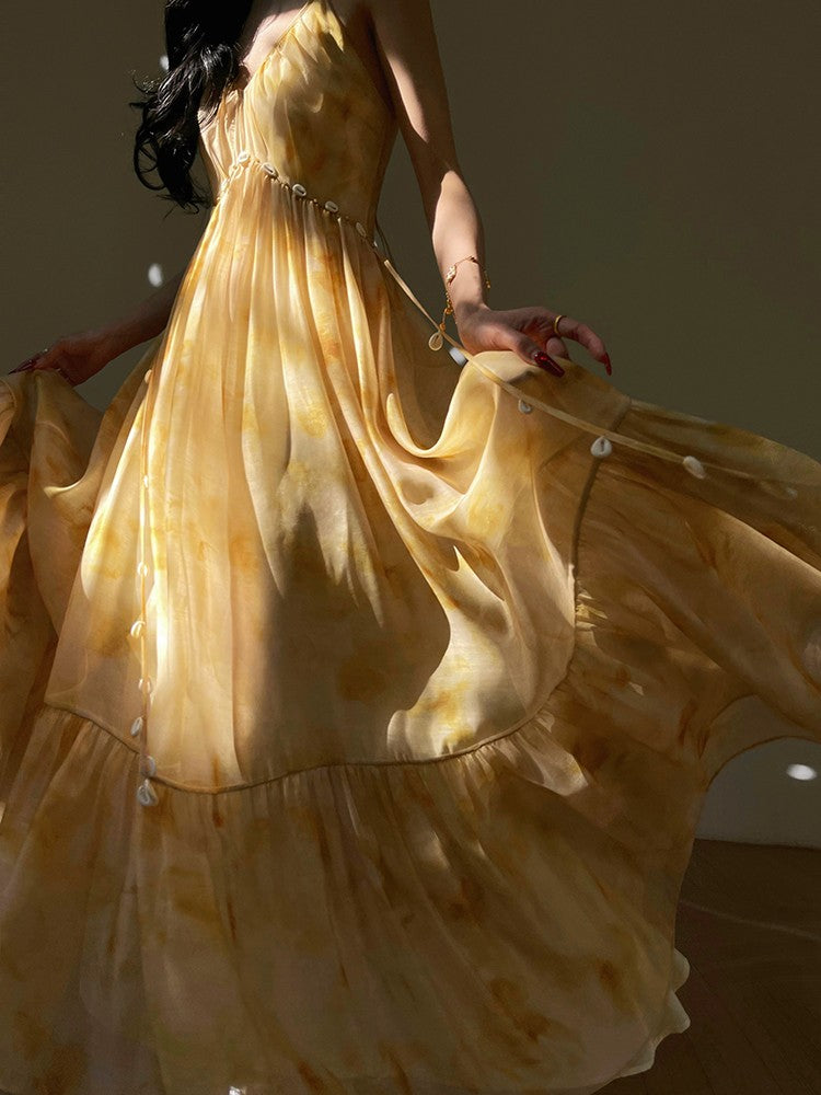 AconiconiSeaside Summer Sunset Long Flowy Dress The Lunaria AconiconiSeaside Summer Sunset Long Flowy Dress The Lunaria