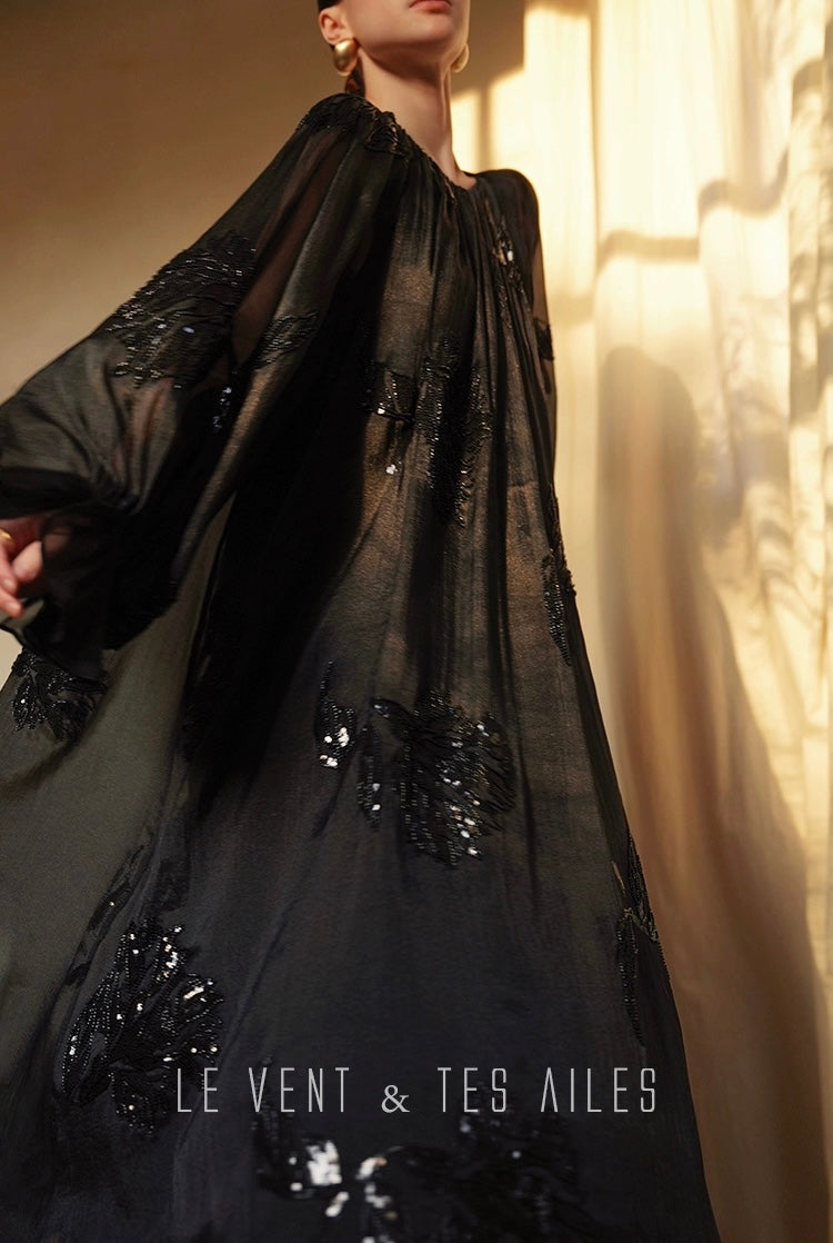 LE VENT & TES AILES | Isabella Noire Evening Dress