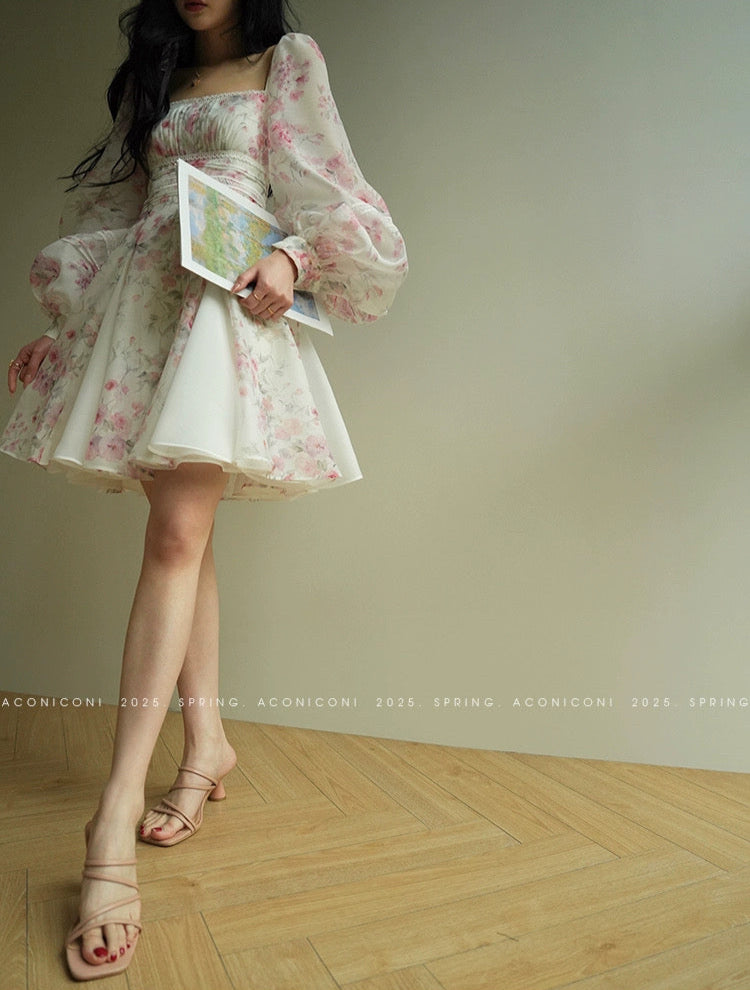 Aconiconi ｜Sweet Amelie Short Dress