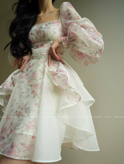 Aconiconi ｜Sweet Amelie Short Dress