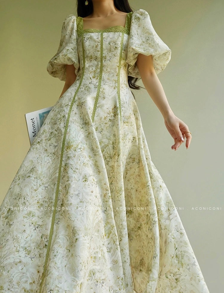 Aconiconi ｜ Sage Romance Summer Dress