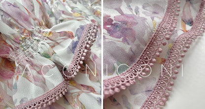 Aconiconi｜Crape Myrtle Floral Feminine Suit