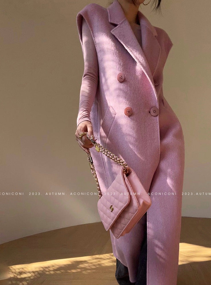 Aconiconi｜Fench long Wool Coat