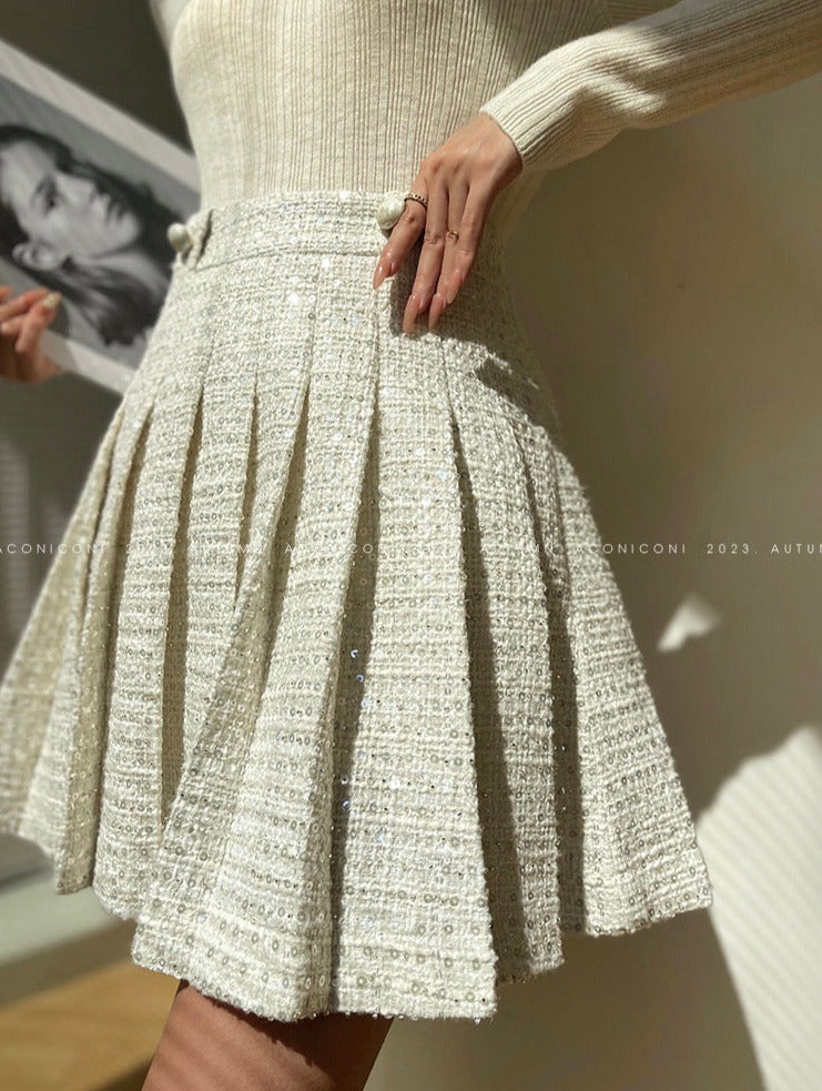 Aconiconi｜Yueluo Suit Sequin Tweed Set