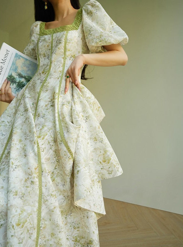 Aconiconi ｜ Sage Romance Summer Dress