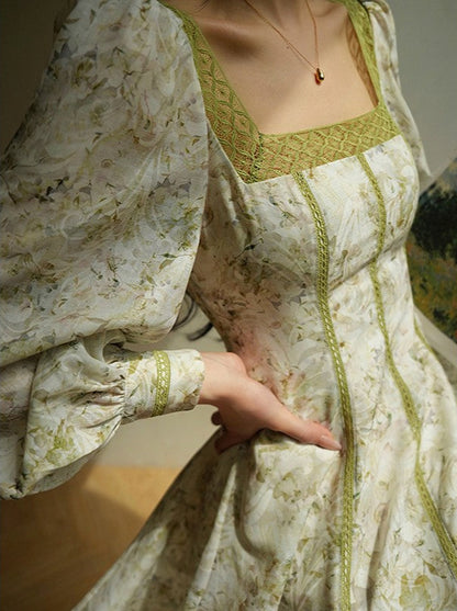 Aconiconi ｜ Sage Romance Summer Dress