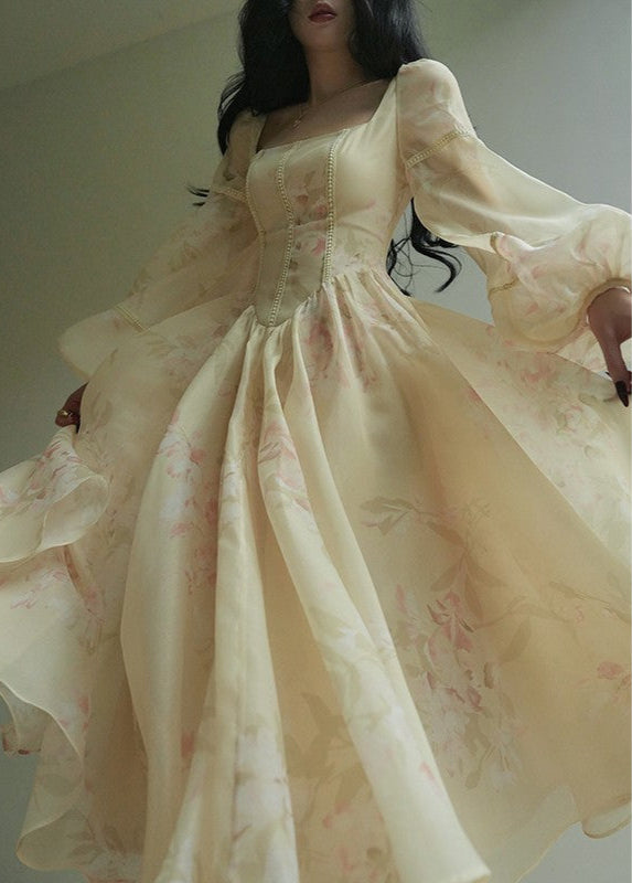 Aconiconi | Apricot Blossoms Flowy Dress