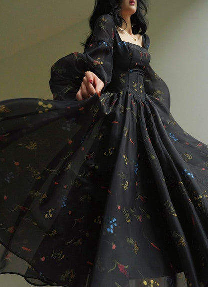 Aconiconi | Apricot Blossoms Flowy Dress