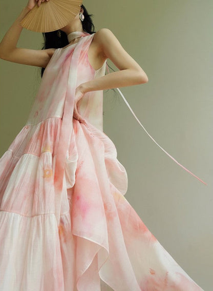 Aconiconi | Vienna Kiss Sleeveless Flowy Dress