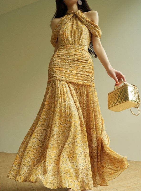 Aconiconi｜Diana’s Secret off-shoulder Dress