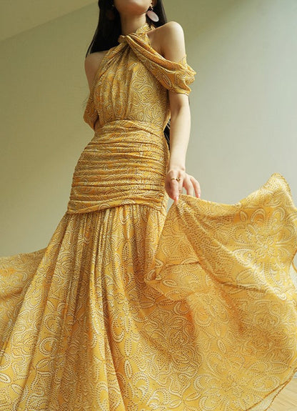 Aconiconi｜Diana’s Secret off-shoulder Dress