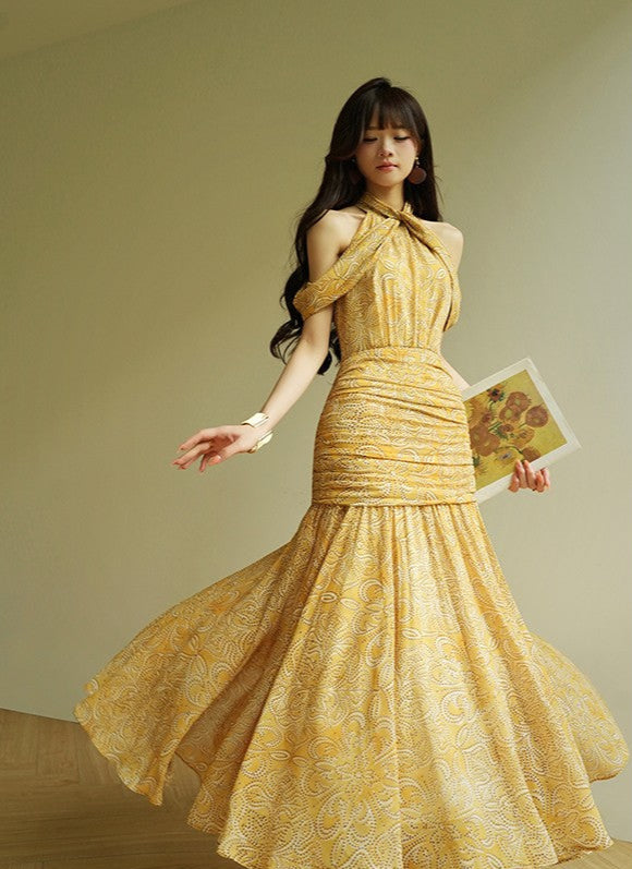 Aconiconi｜Diana’s Secret off-shoulder Dress