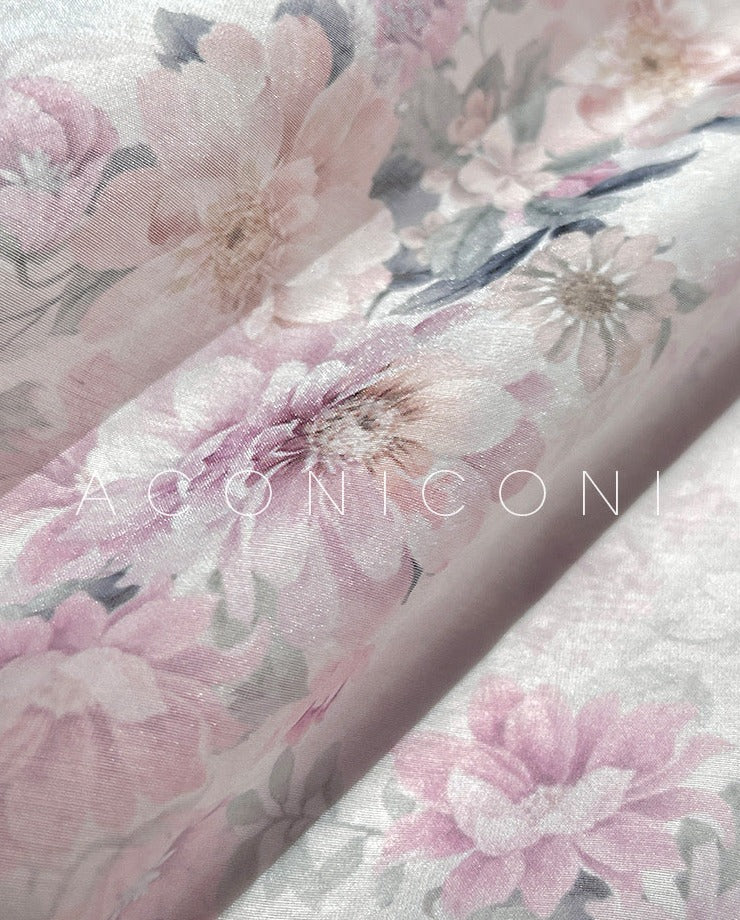 Aconiconi｜Spring Flower Long Feminine Dress