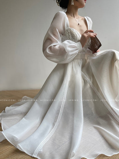 Aconiconi | White Jasmine Luxury Dress