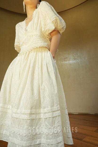 LE VENT & TES AILES | Écriture Fine Skirt Set