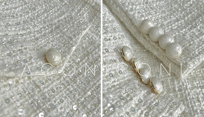 Aconiconi｜Yueluo Suit Sequin Tweed Set