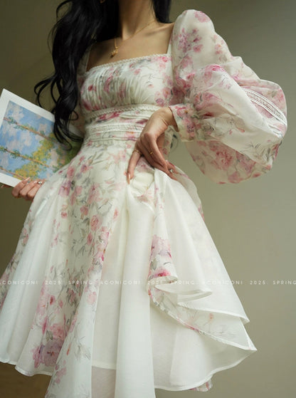 Aconiconi ｜Sweet Amelie Short Dress