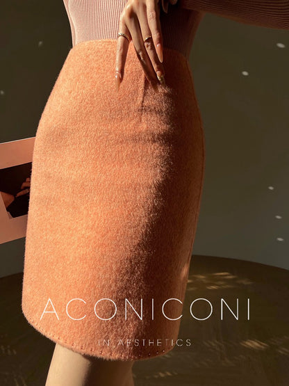 Aconiconi |  Night Twilight Wool Autumn Skirt Suit