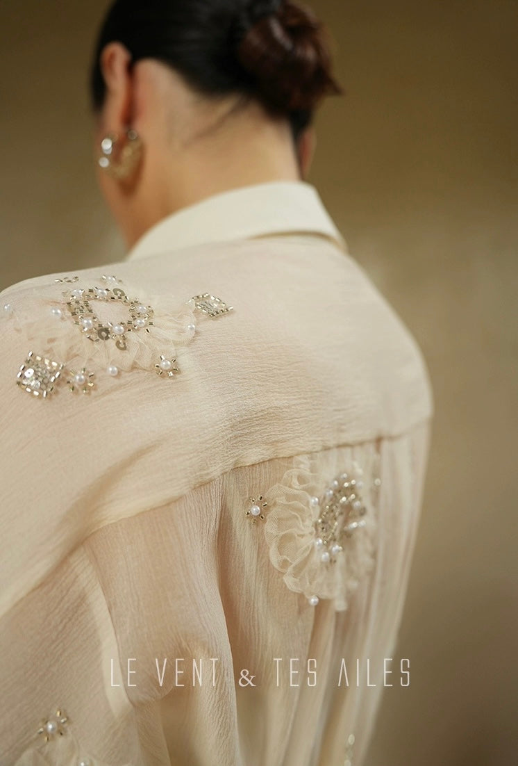 LE VENT & TES AILES | Étoile Blanche Elegant Skirt Set