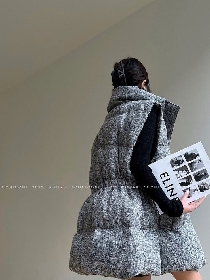 Aconiconi | Puff Sleeveless Winter Jacket