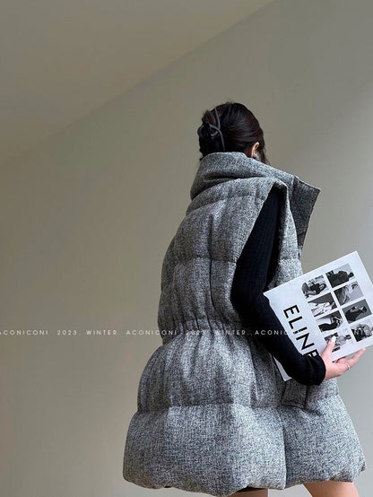 Aconiconi | Puff Sleeveless Winter Jacket