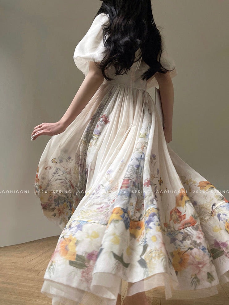 Aconiconi｜Florentia Long Princess Skirt Summer Dress
