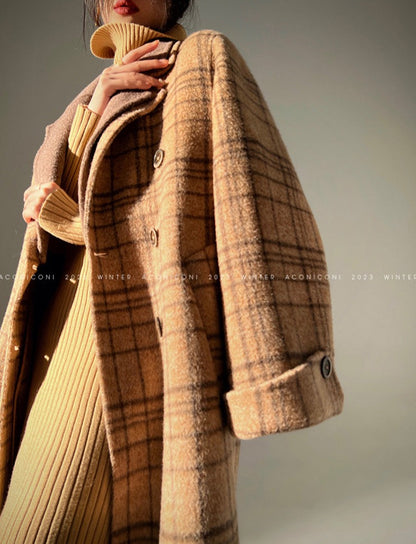 Aconiconi｜Yamano Plaid Winter Coat