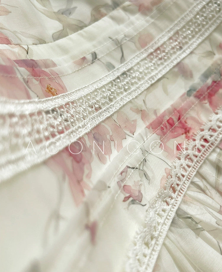 Aconiconi ｜Sweet Amelie Short Dress