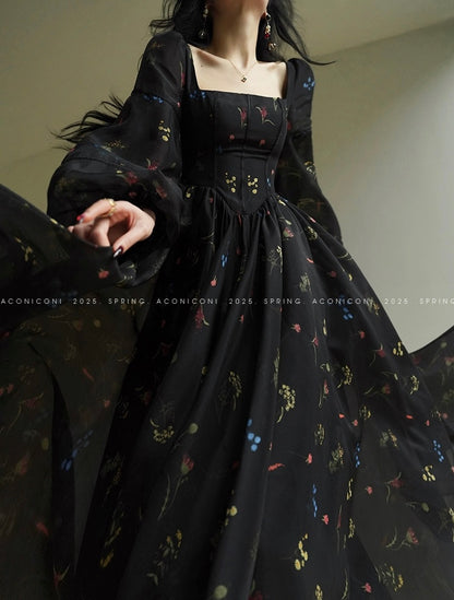 Aconiconi | Apricot Blossoms Flowy Dress