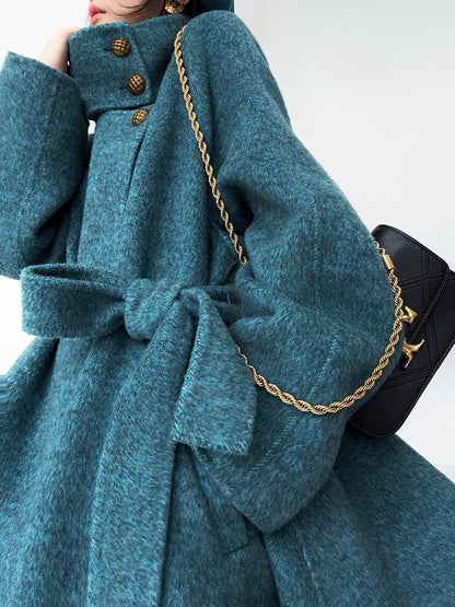 Aconiconi｜Lanyu Bay Long Wool Coat