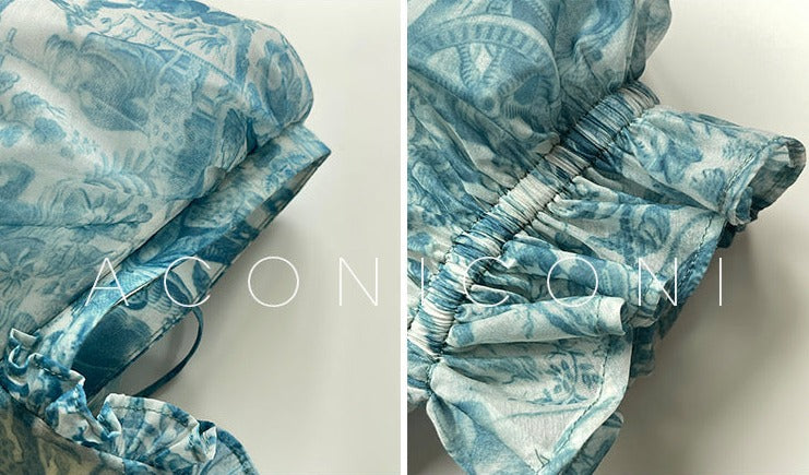 Aconiconi｜Blue Ocean Whisper fairy Dress