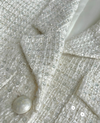 Aconiconi｜Yueluo Suit Sequin Tweed Set