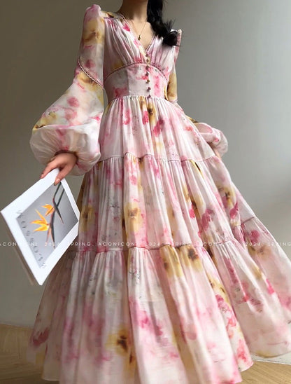 Aconiconi｜Yutang High-End Flowy Dress