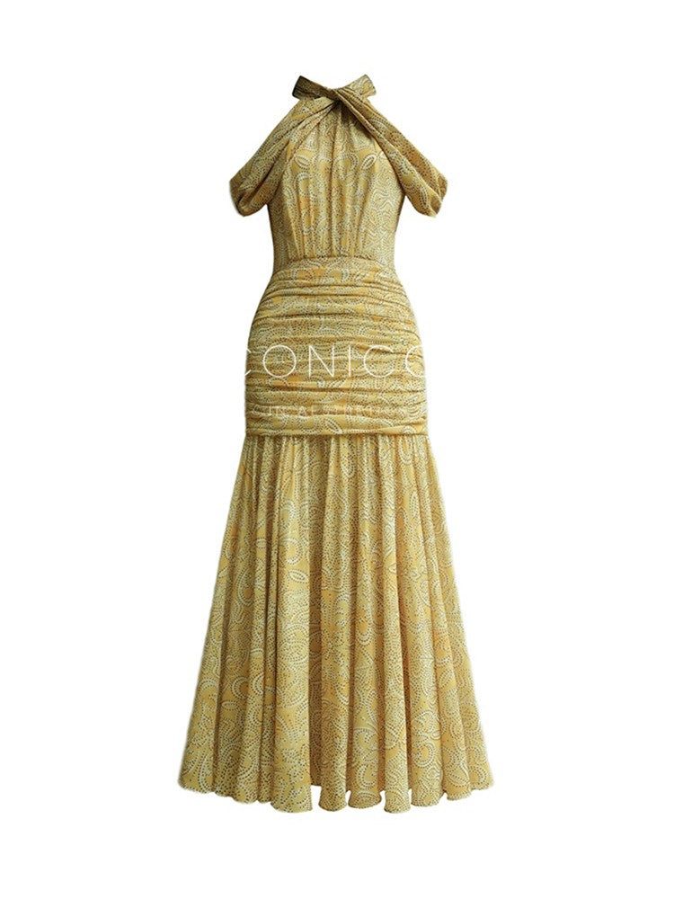 Aconiconi｜Diana’s Secret off-shoulder Dress