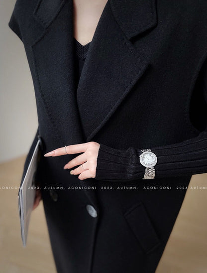 Aconiconi｜Fench long Wool Coat