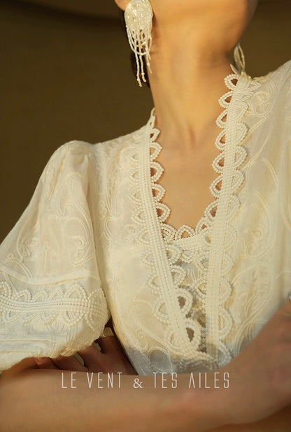 LE VENT & TES AILES | Écriture Fine Skirt Set