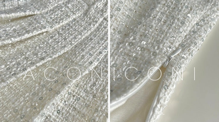 Aconiconi｜Yueluo Suit Sequin Tweed Set