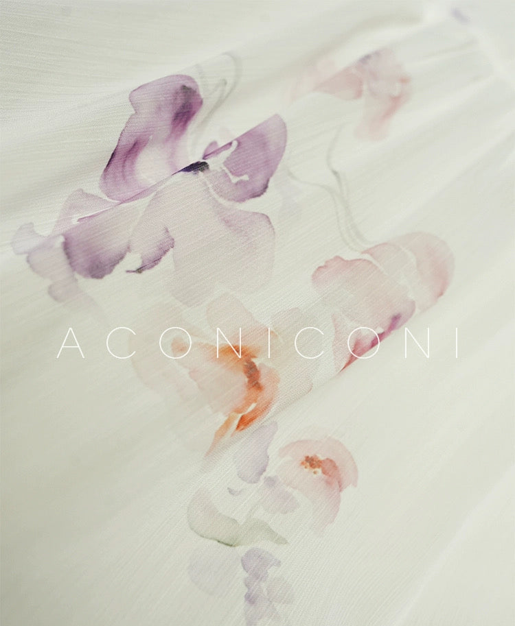 Aconiconi | Lilac Poem Long Flowy Dress
