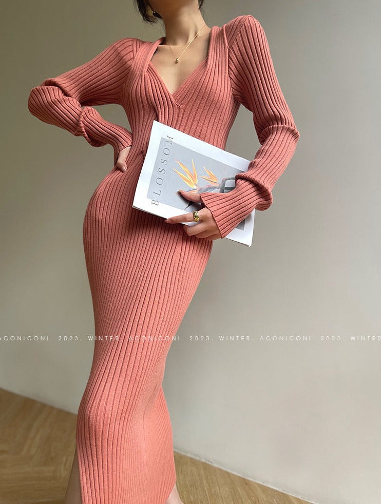 Aconiconi | Light Dream Elegant Knitted Dress