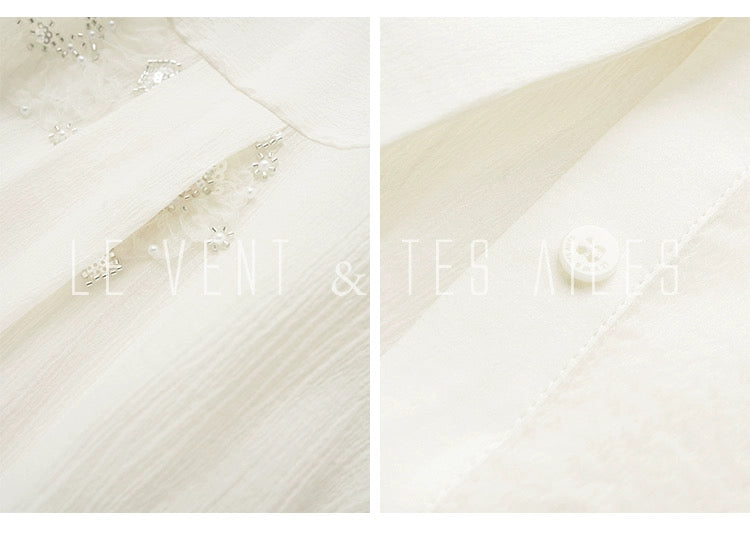 LE VENT & TES AILES | Étoile Blanche Elegant Skirt Set