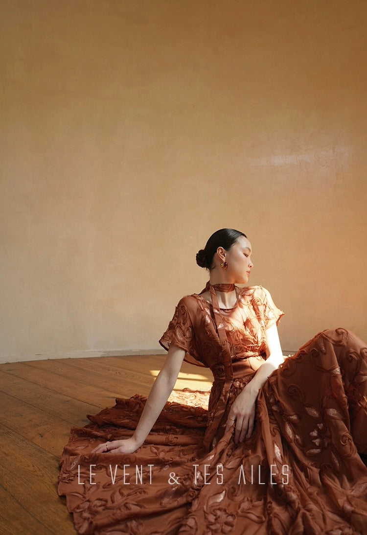 LE VENT & TES AILES | Miel Lumière Evening Dress