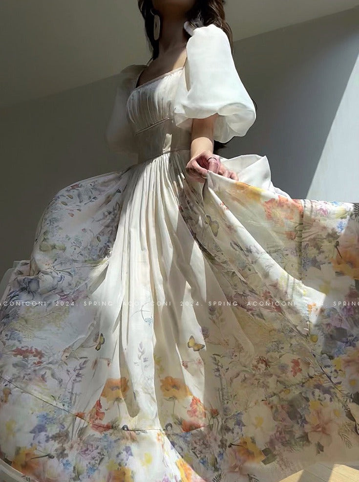 Aconiconi｜Florentia Long Princess Skirt Summer Dress