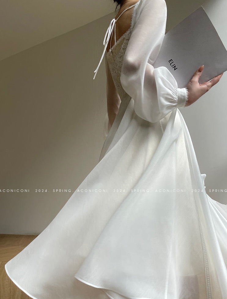 Aconiconi | White Jasmine Luxury Dress