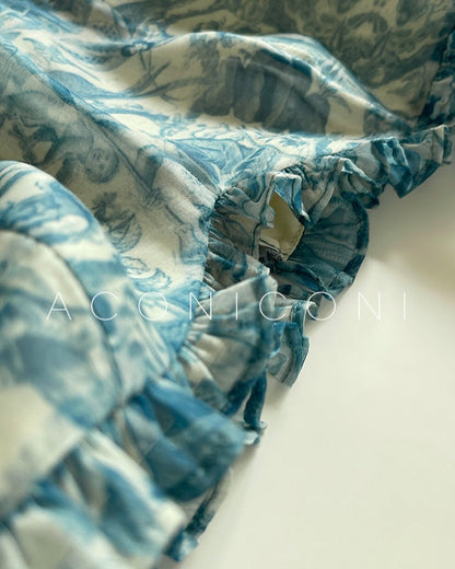 Aconiconi｜Blue Ocean Whisper fairy Dress