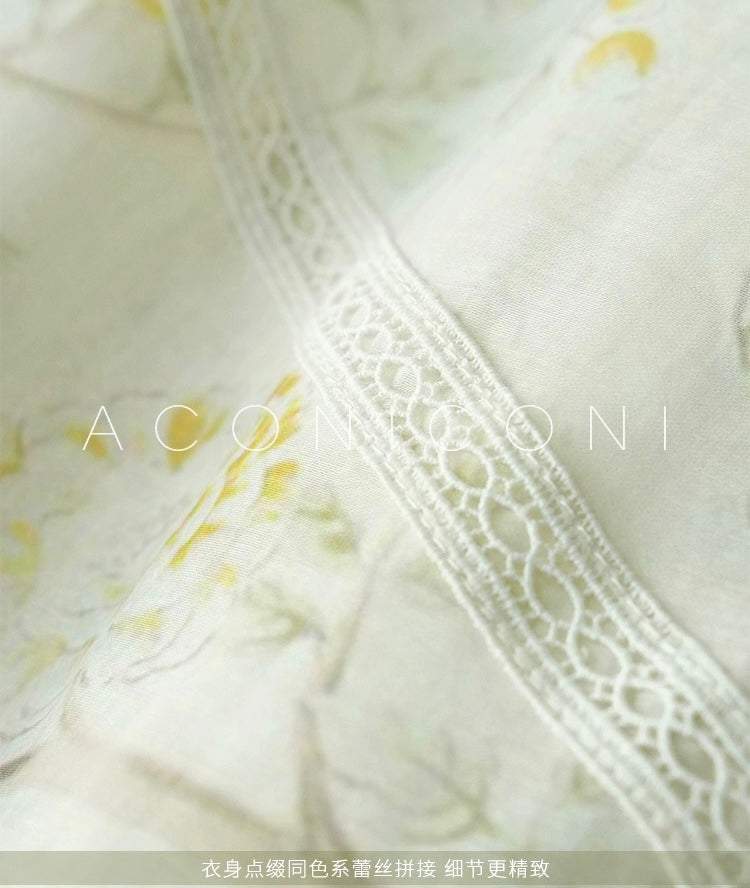 Aconiconi | Wisteria Drift Flowy Summer Dress